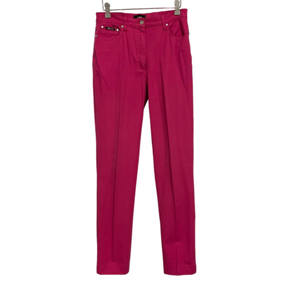 Votre‎ Nom Jeans Womens Pink High Rise Straight Leg Denim Trousers Fuchsia VN